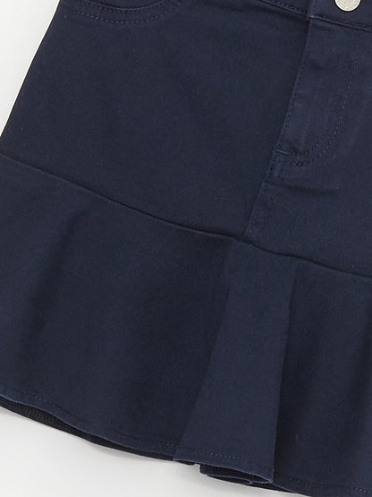 Basic Gabardine Girl's Skirt