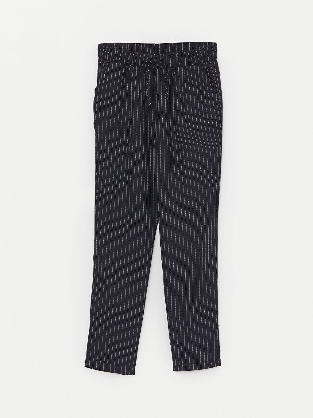 Elastic Waist Striped Girl's Trousers