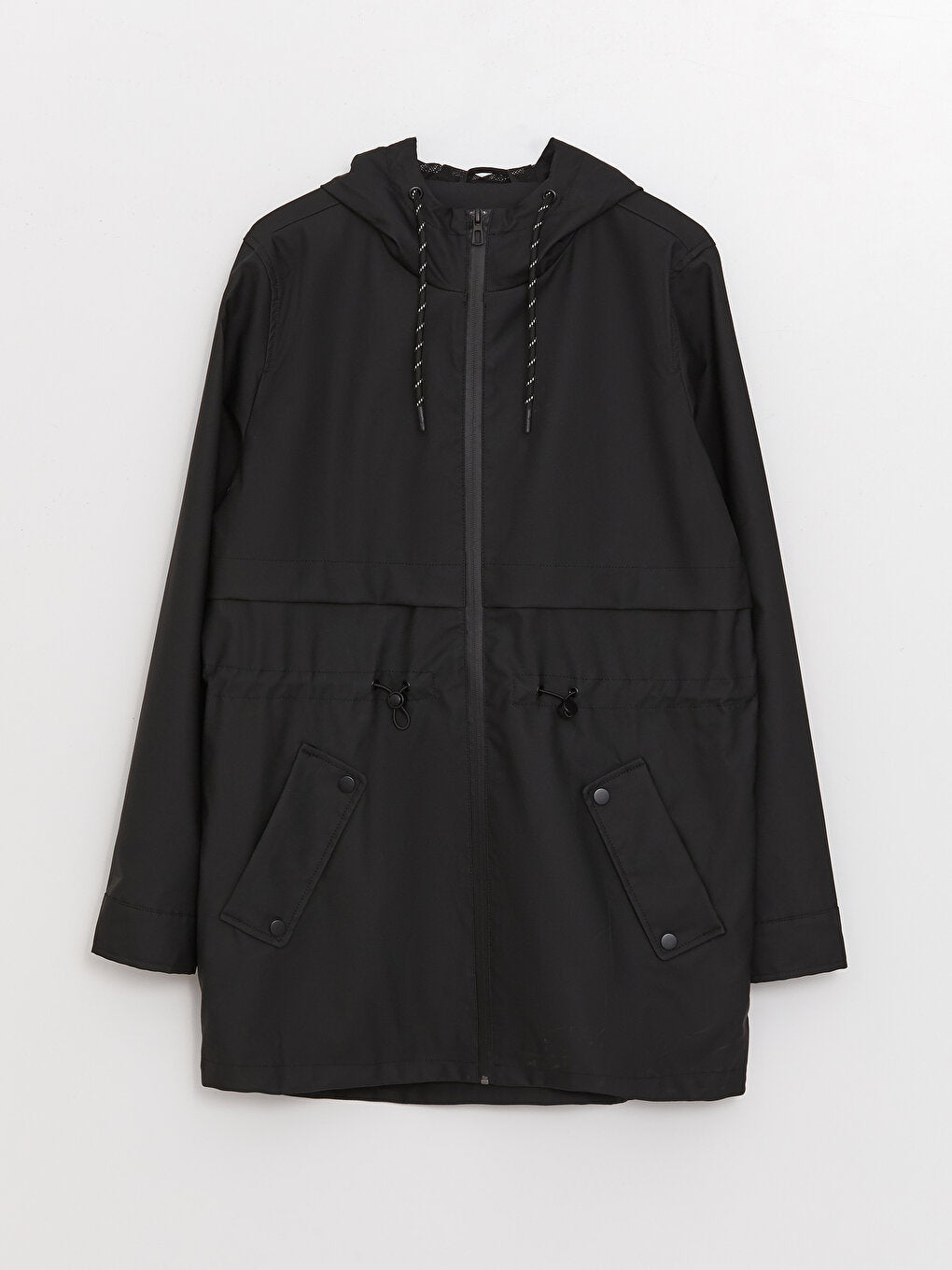 Women's Hooded Plain Raincoat