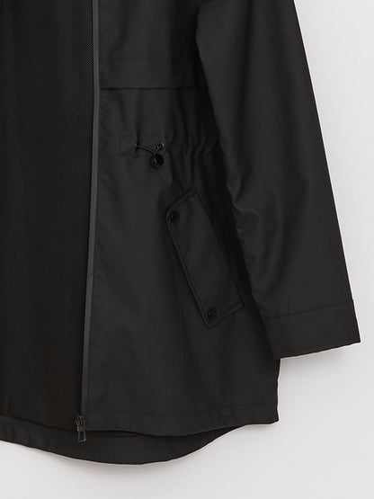 Women's Hooded Plain Raincoat