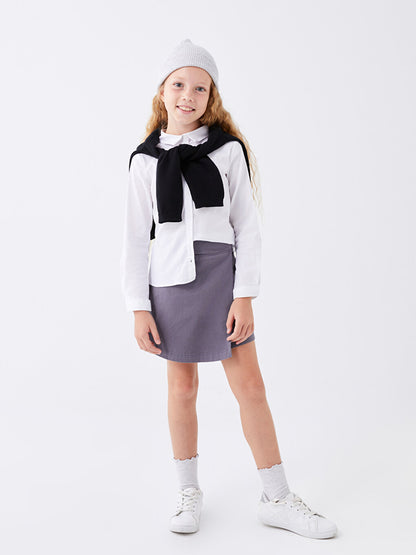 Girl's Short Skirt with Elastic Waist