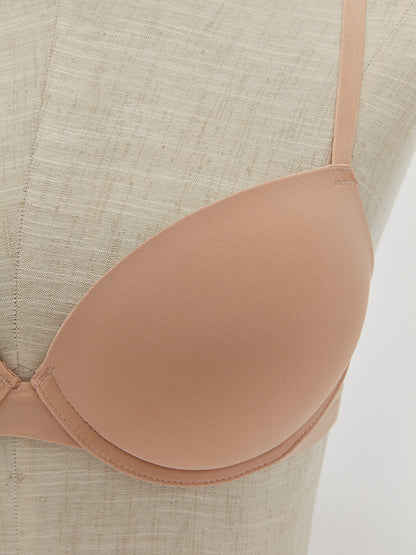 Underwire Half Padded Plain T-Shirt Bra