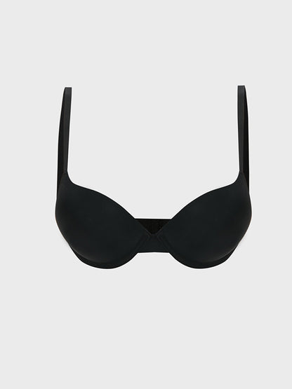 Underwire Padded Plain T-Shirt Bra