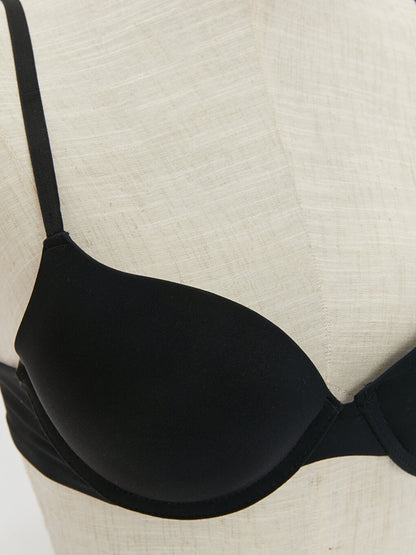 Underwire Padded Plain T-Shirt Bra