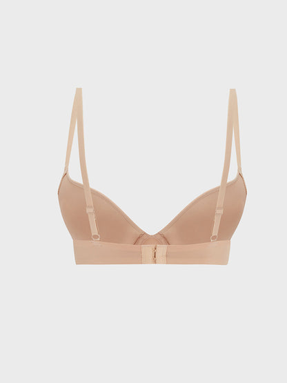 Underwire Padded Plain T-Shirt Bra