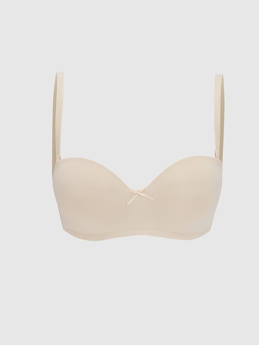 Underwire Unpadded Plain Strapless Bra