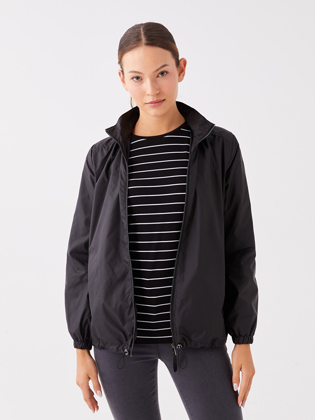 Women's Hooded Plain Raincoat