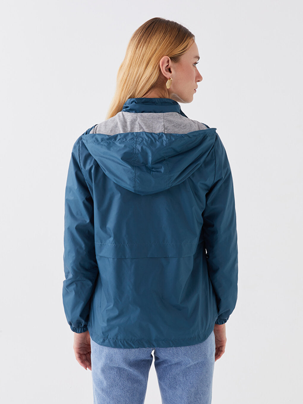 Women's Hooded Plain Raincoat