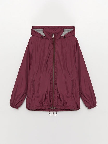 Women's Hooded Plain Raincoat