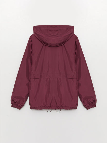 Women's Hooded Plain Raincoat