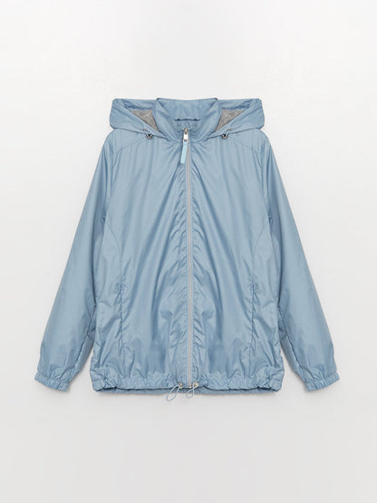 Women's Hooded Plain Raincoat