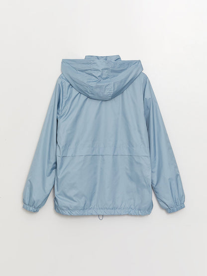 Women's Hooded Plain Raincoat