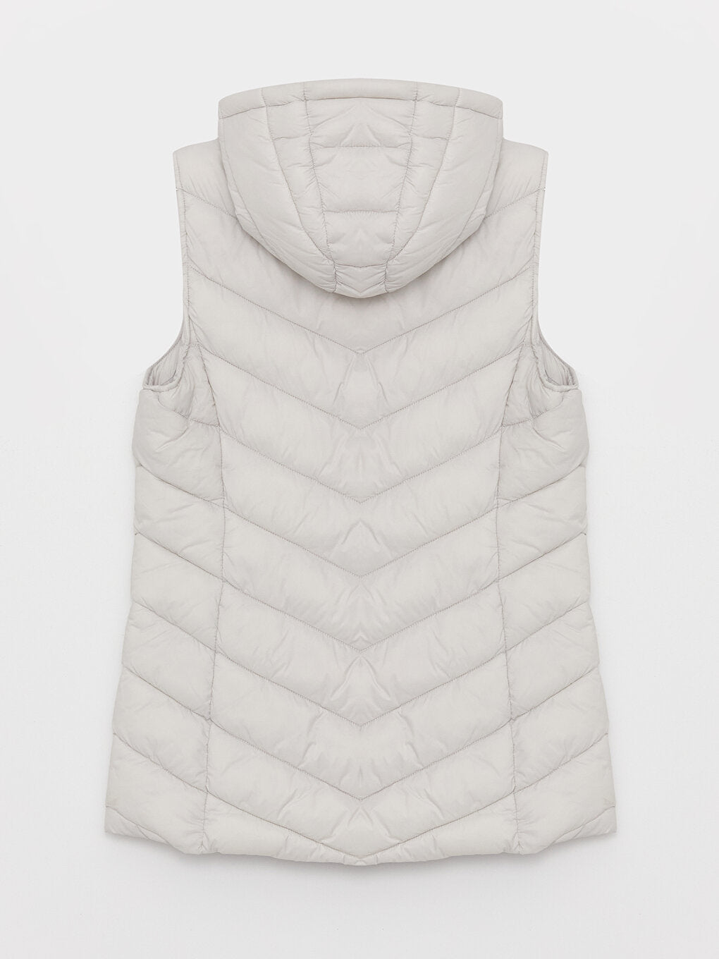 Women's Hooded Plain Puffer Vest