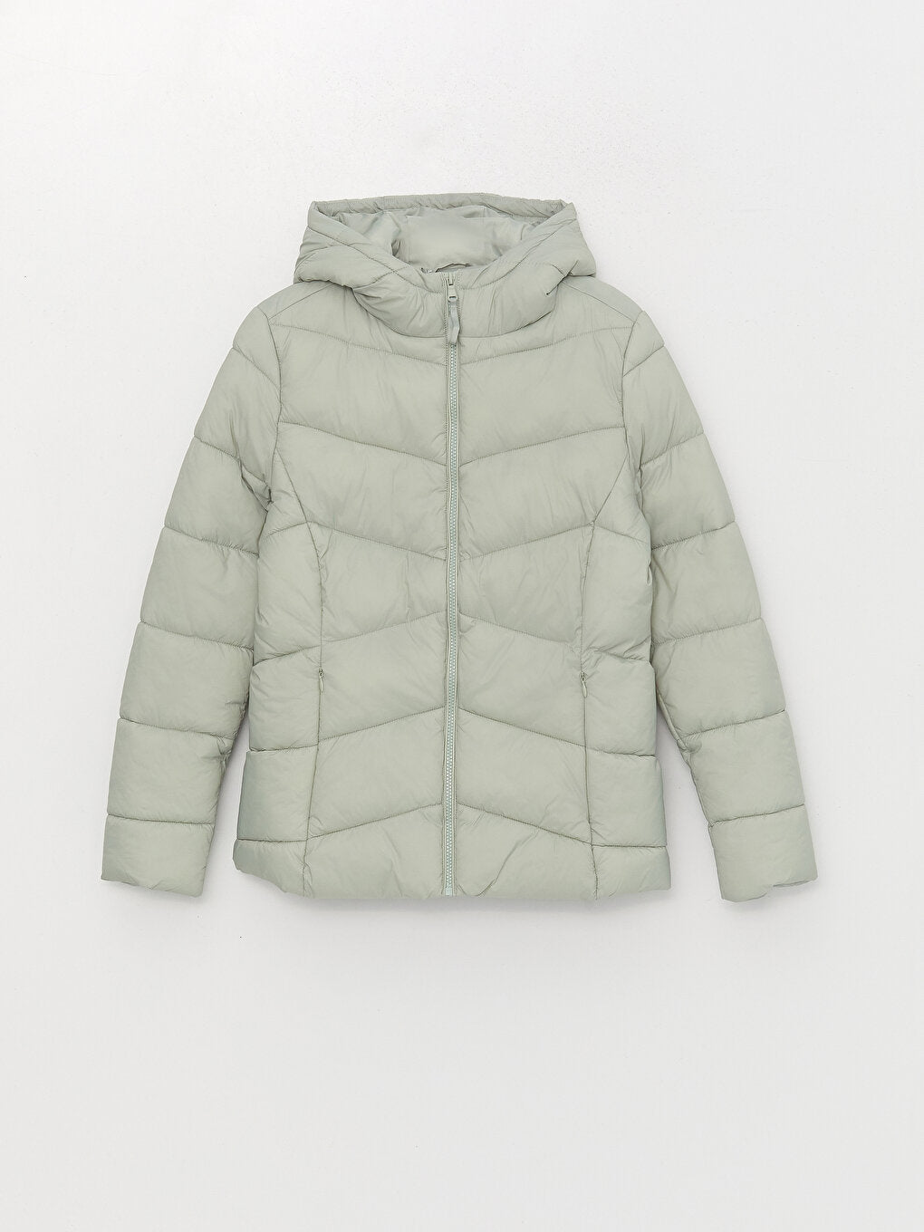 Women's Hooded Plain Puffer Coat