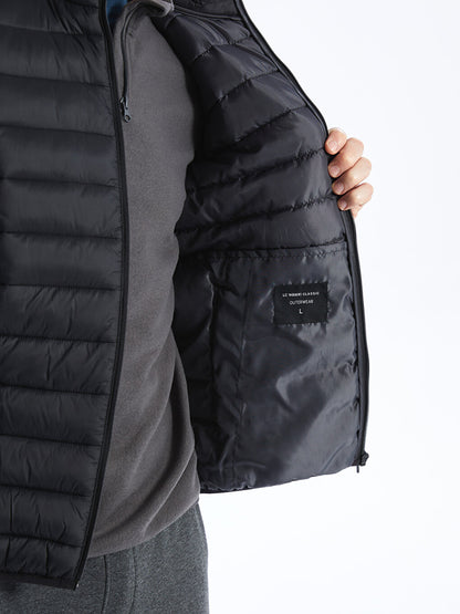 Standard Mold Stand Collar Men's Puffer Vest