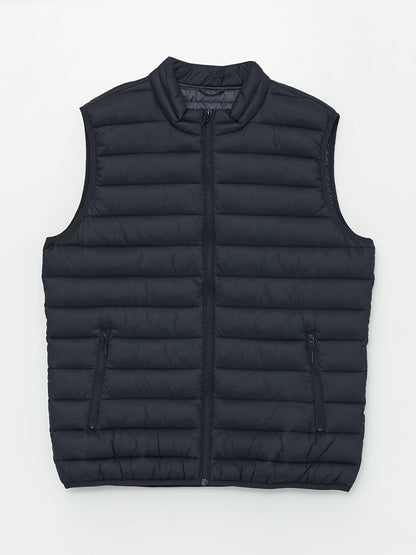 Standard Mold Stand Collar Men's Puffer Vest