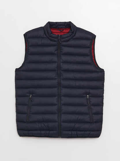 Standard Mold Stand Collar Men's Puffer Vest