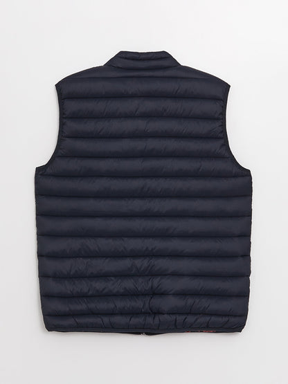 Standard Mold Stand Collar Men's Puffer Vest