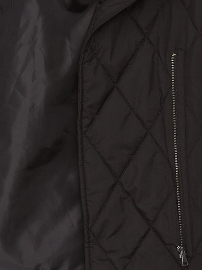 Shawl Collar Quilted Women's Puffer Coat