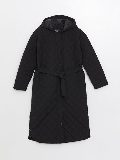 Hooded Quilted Oversize Women's Puffer Jacket