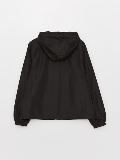 Women's Hooded Plain Raincoat