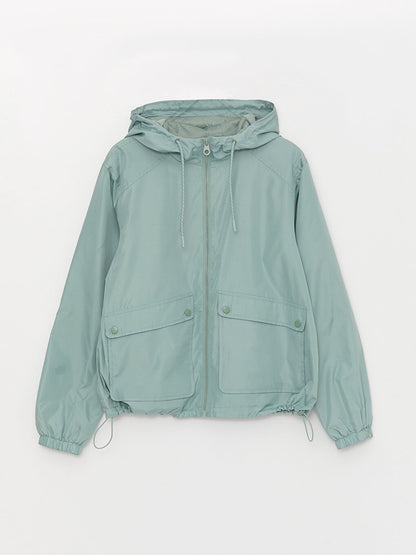 Women's Hooded Plain Raincoat