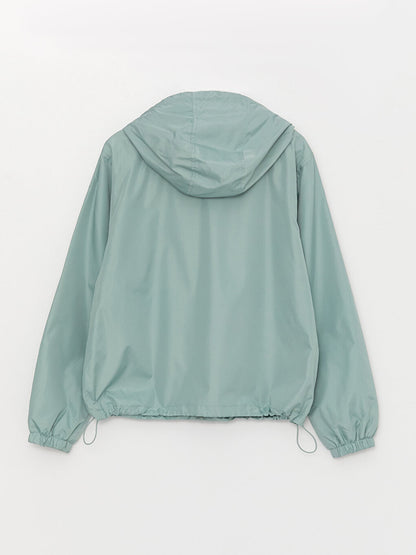 Women's Hooded Plain Raincoat