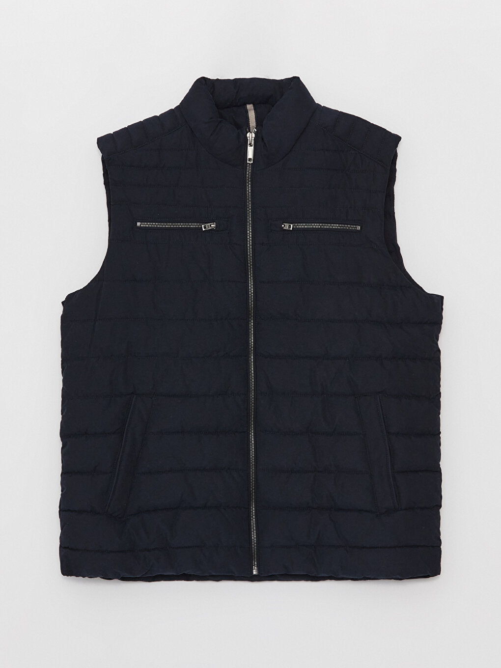 Standard Mold Stand Collar Men's Puffer Vest