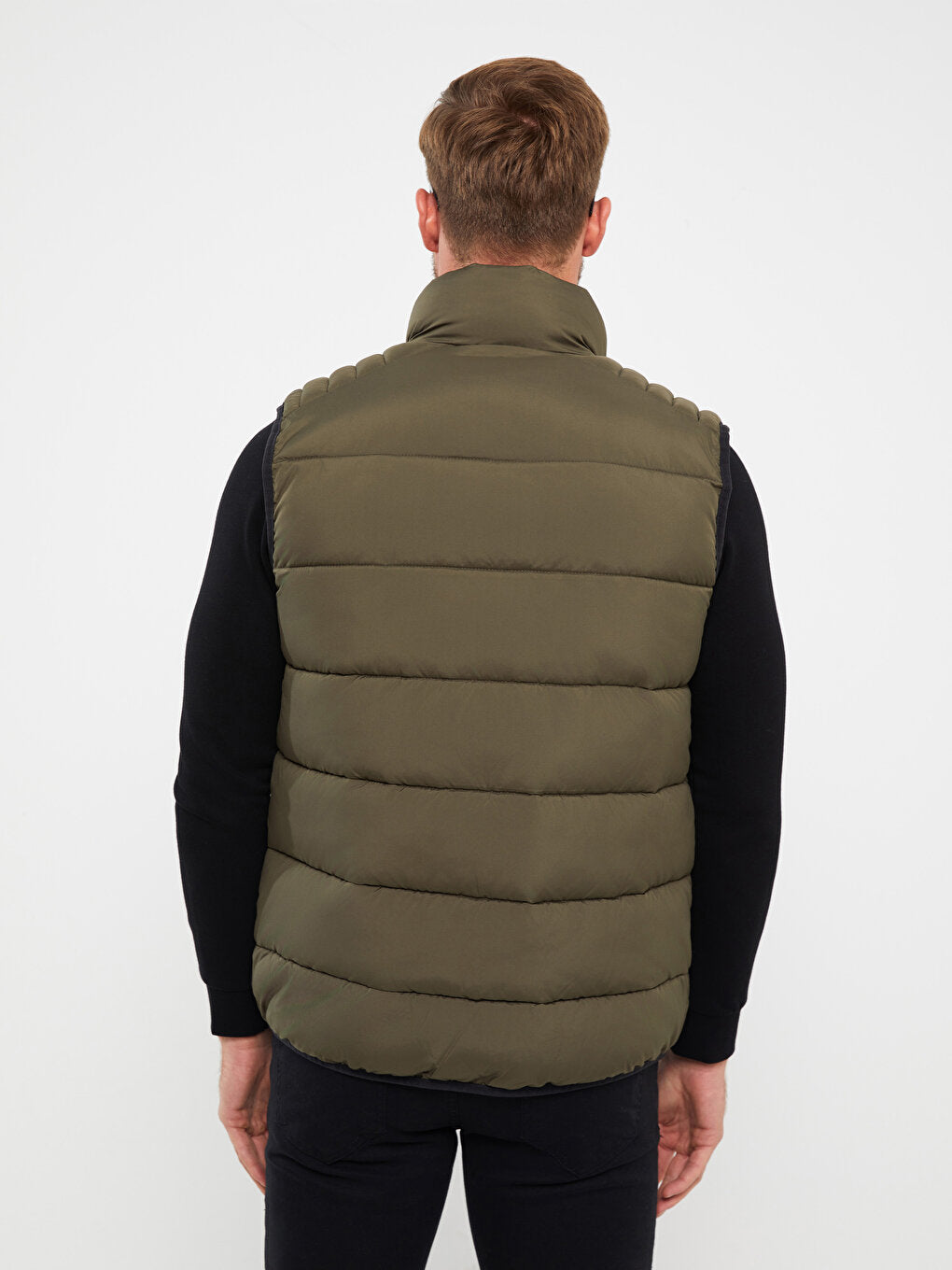 Standard Mold Stand Collar Men's Vest