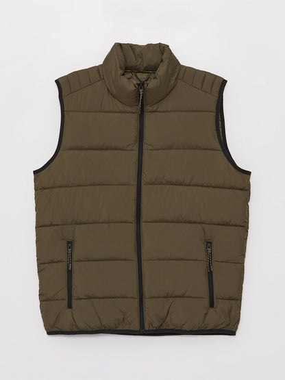 Standard Mold Stand Collar Men's Vest