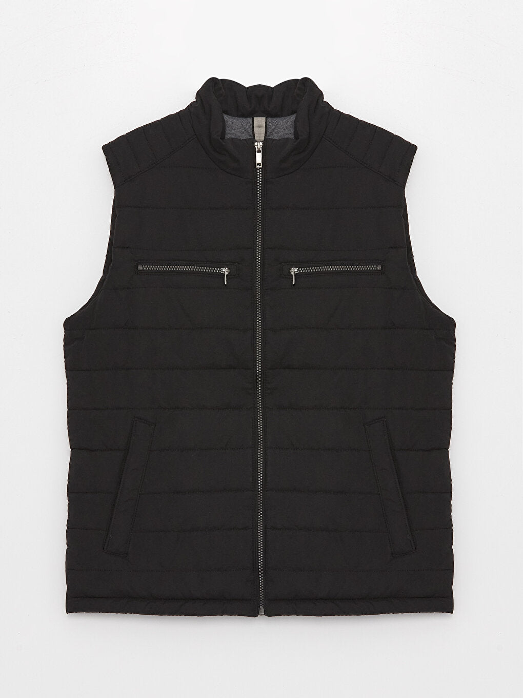 Standard Mold Stand Collar Men's Puffer Vest