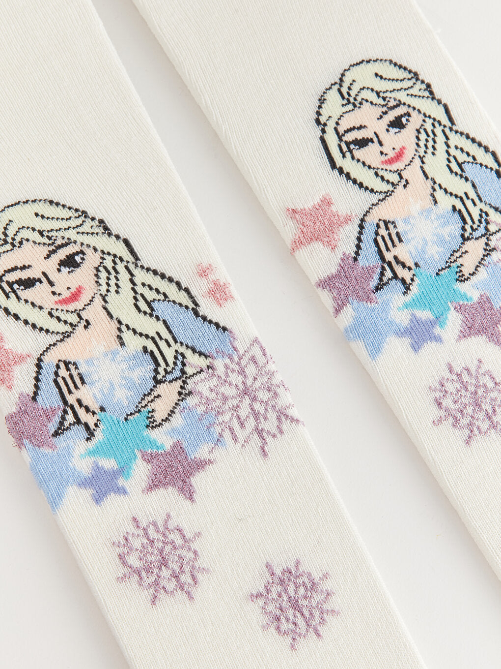 Elsa Patterned Girls Pantyhose