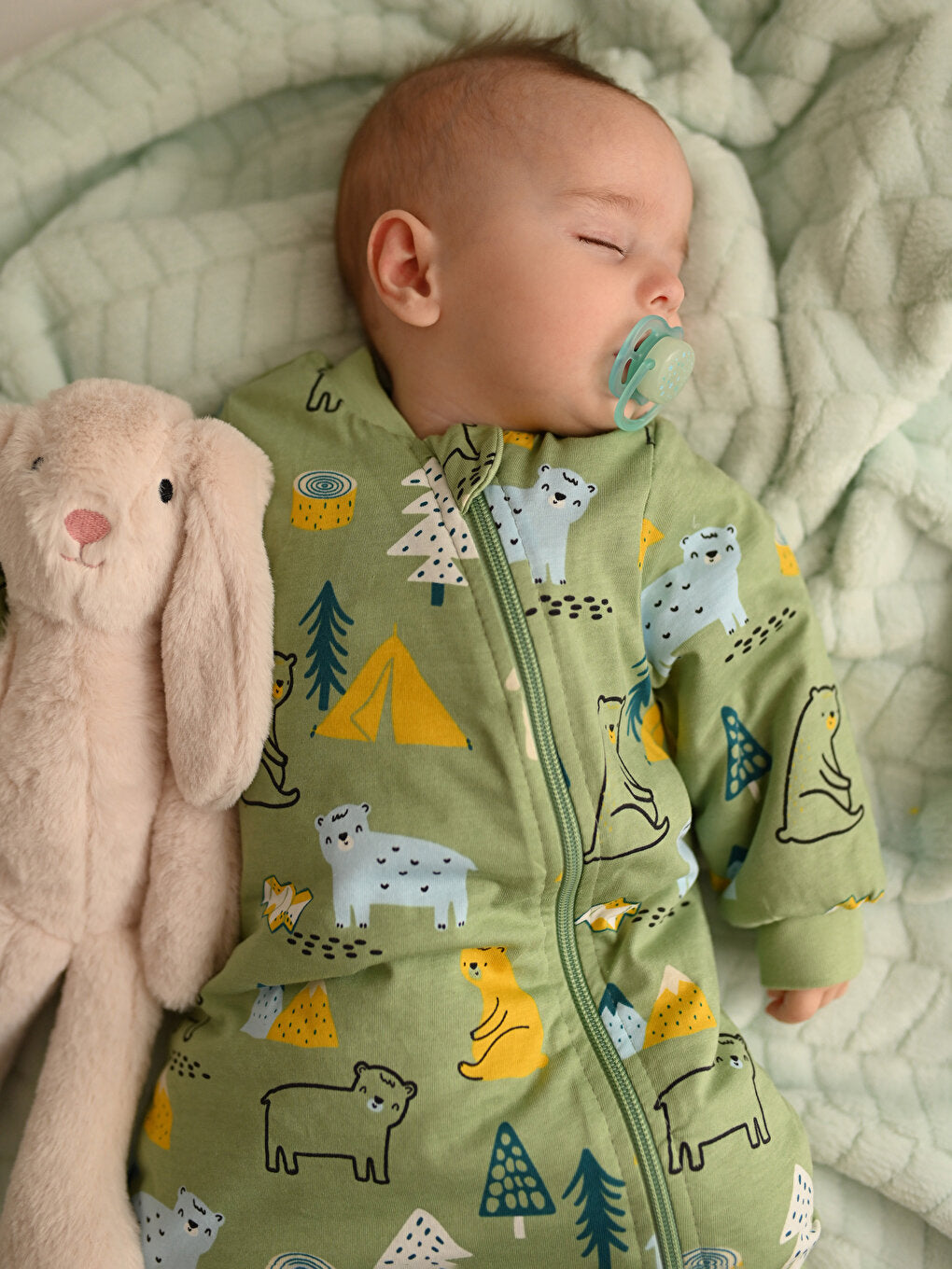 1.6 Tog Fiber Baby Boy Sleeping Bag