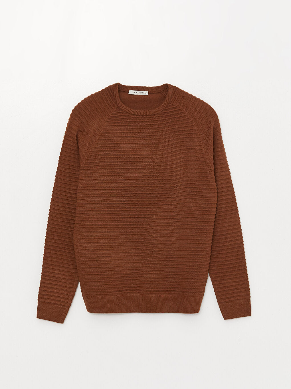 Crew Neck Long Sleeve Men's Knitwear Sweater