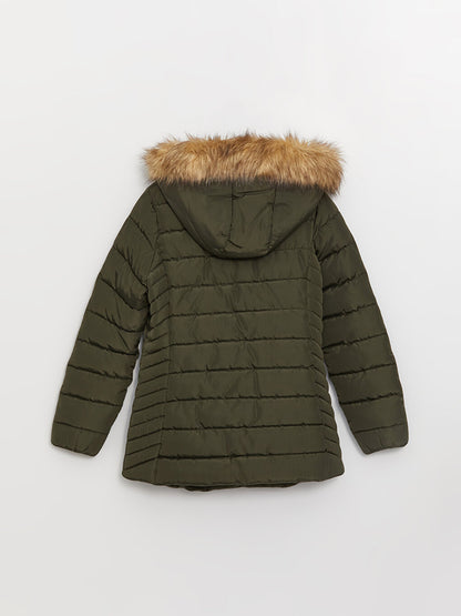 Women's Hooded Plain Puffer Coat