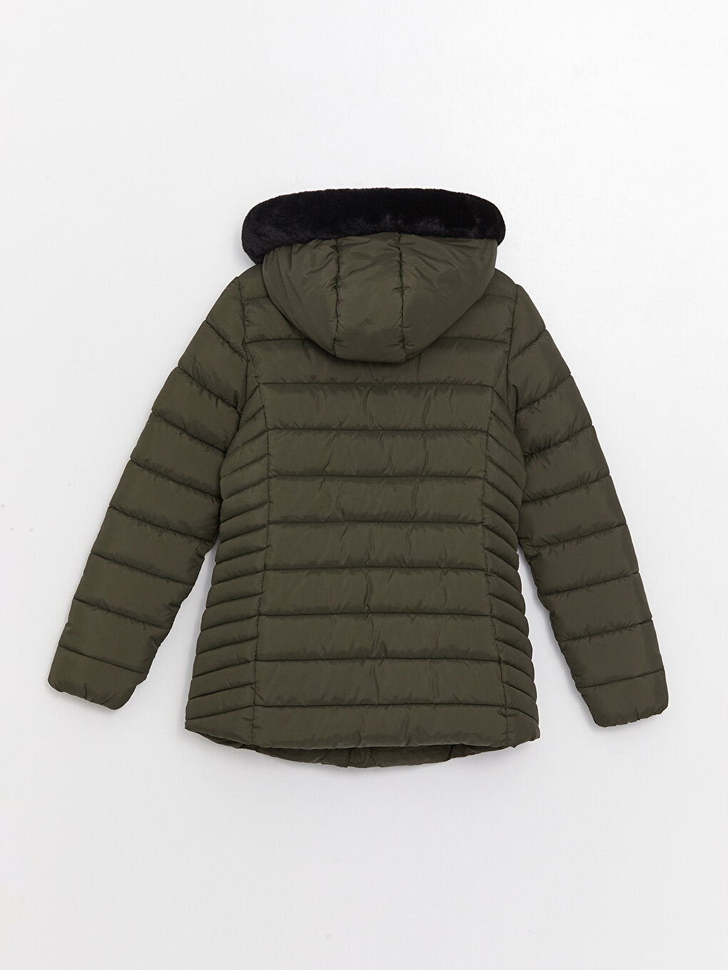 Women's Hooded Plain Puffer Coat