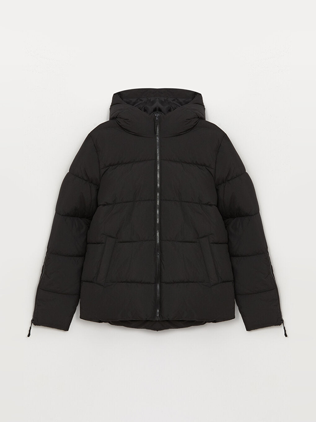 Women's Hooded Plain Puffer Coat