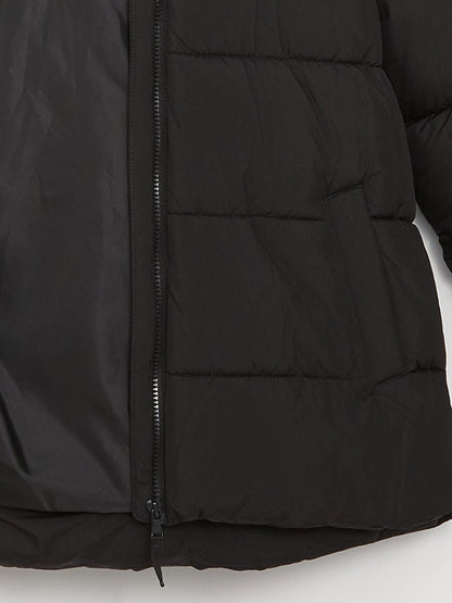 Women's Hooded Plain Puffer Coat