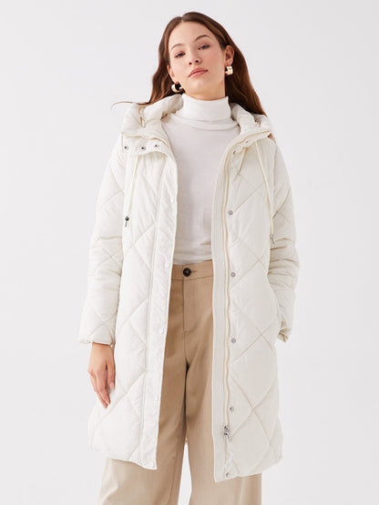 Hooded Quilted Women's Puffer Coat