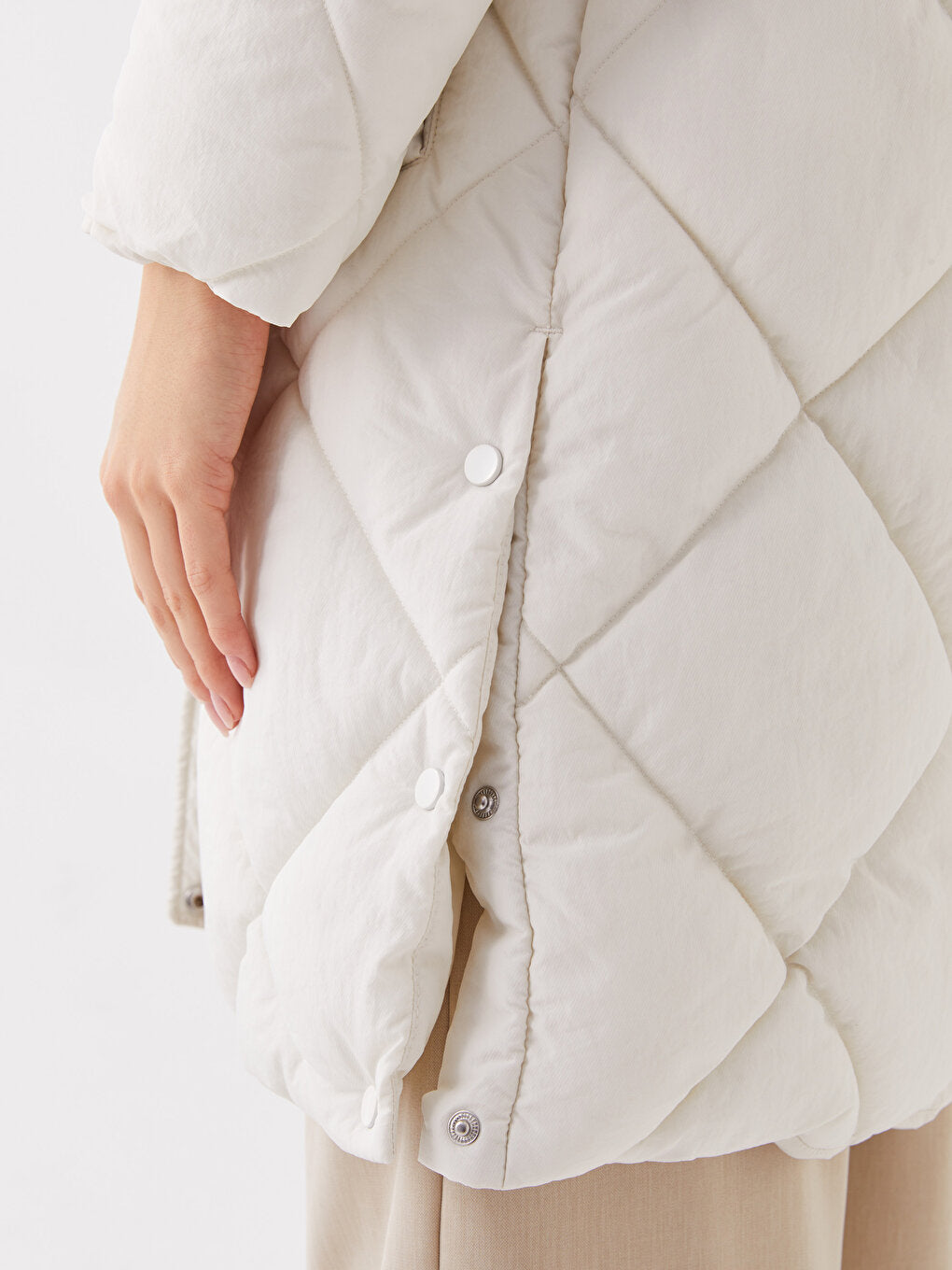 Hooded Quilted Women's Puffer Coat