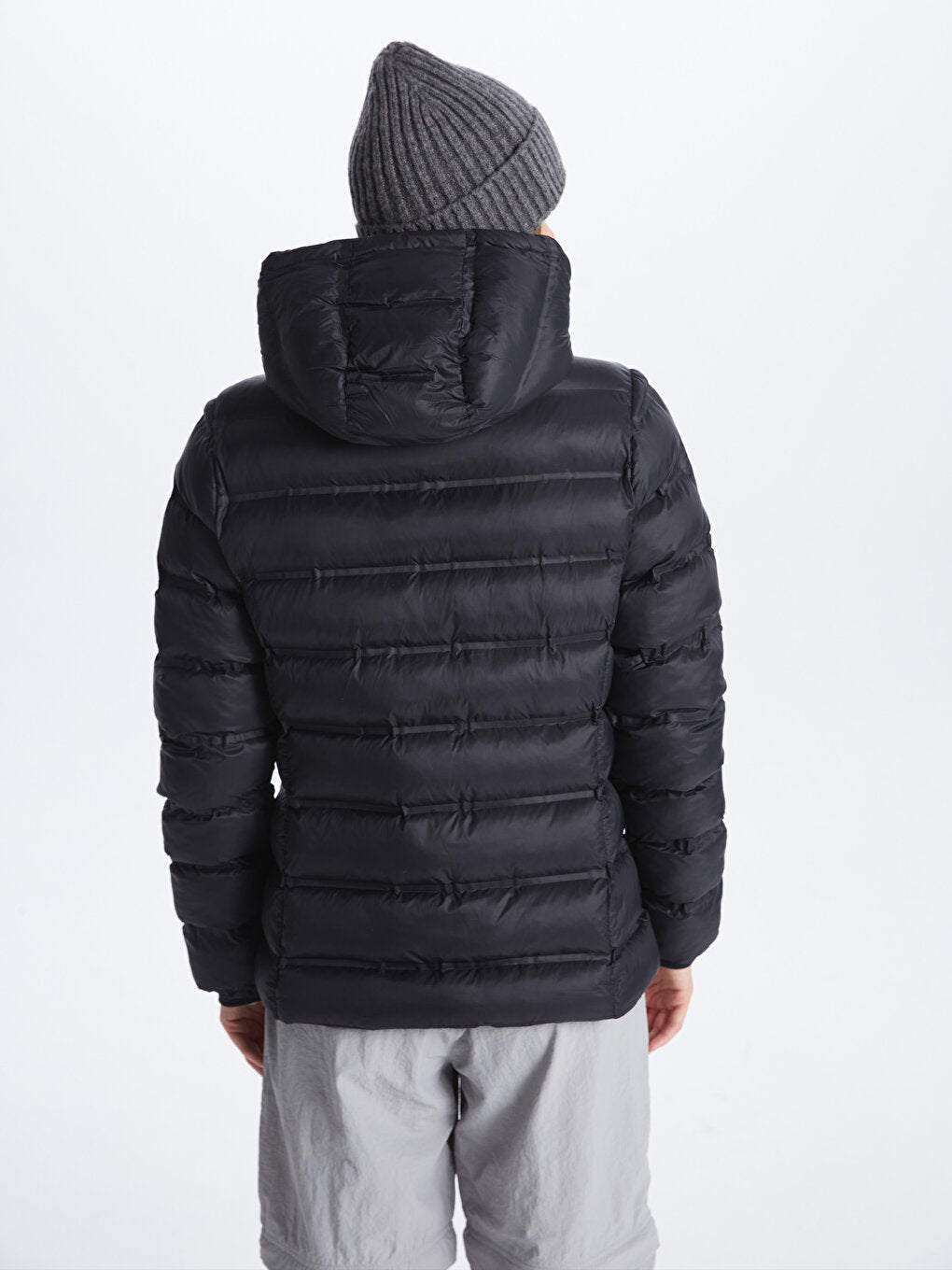 Women's Hooded Plain Puffer Coat