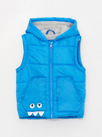 Hooded Baby Boy Inflatable Zipper Vest