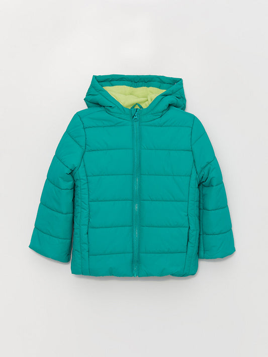 Hooded Long Sleeve Baby Boy Puffer Coat