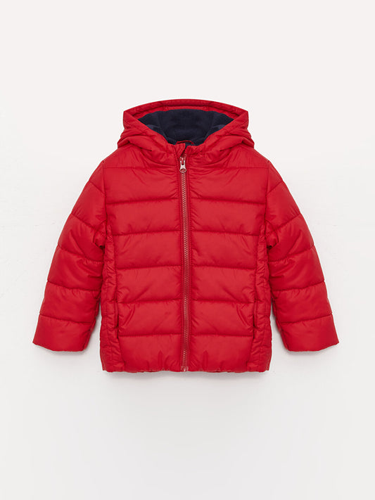 Hooded Long Sleeve Baby Boy Puffer Coat