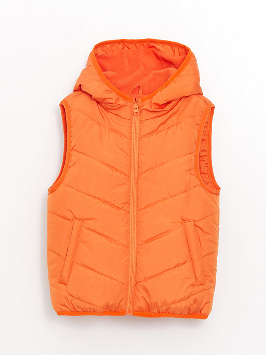 Hooded Girl's Puffer Vest