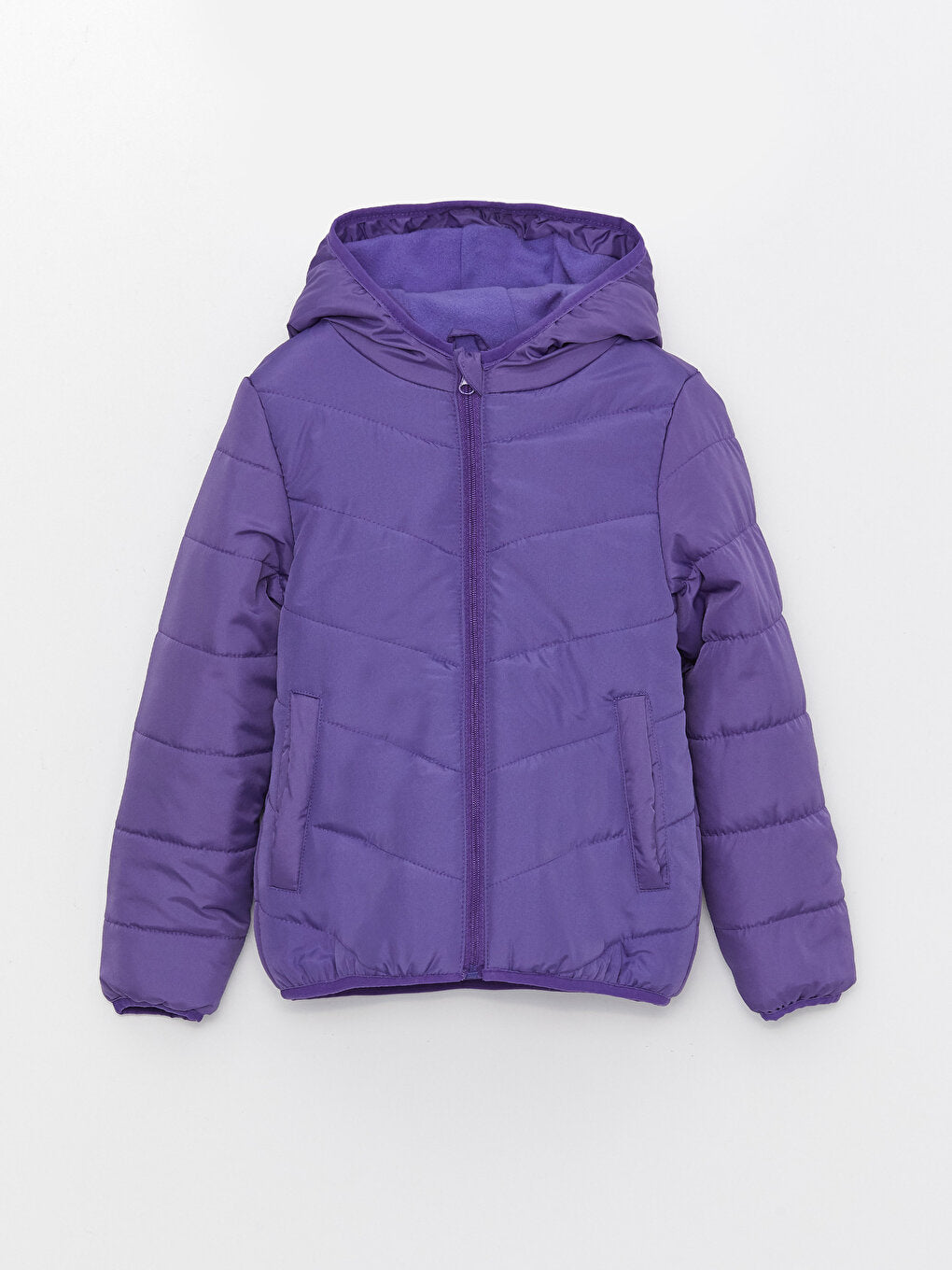 Hooded Girl's Puffer Coat