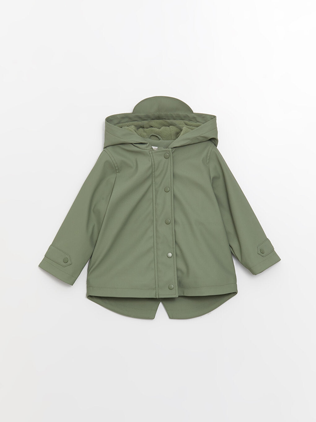 Hooded Long Sleeve Basic Baby Boy Coat