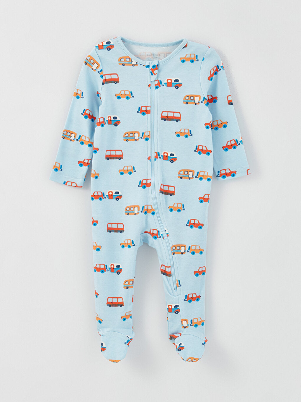 Crew Neck Printed Baby Boy Jumpsuit 2-pack