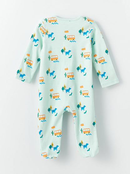 Crew Neck Printed Baby Boy Hospital Discharge Set 3-Piece