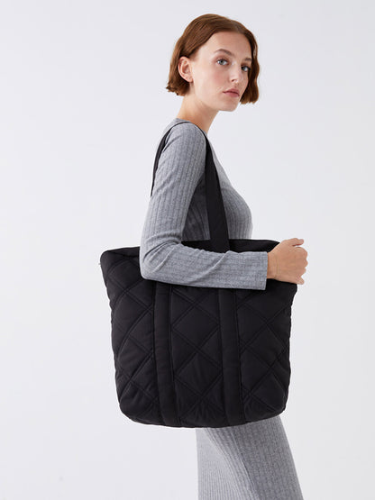 Quilted Patterned Shoulder Bag